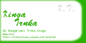 kinga trnka business card